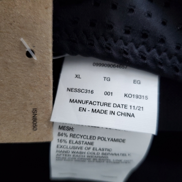 NIKE Women's Water Dots Keyhole One-Piece Swimsuit Black & White Size XL NWT $92 - Picture 15 of 16